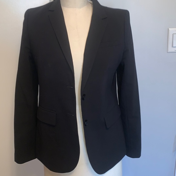 Banana Republic black single breasted blazer in 6 petite - Picture 1 of 8